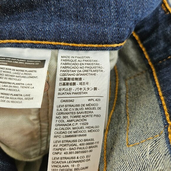 Levis 512 Jeans Mens 30x30 Blue Slim Taper Stretch Flex Denim Medium Wash Pants - Picture 4 of 16